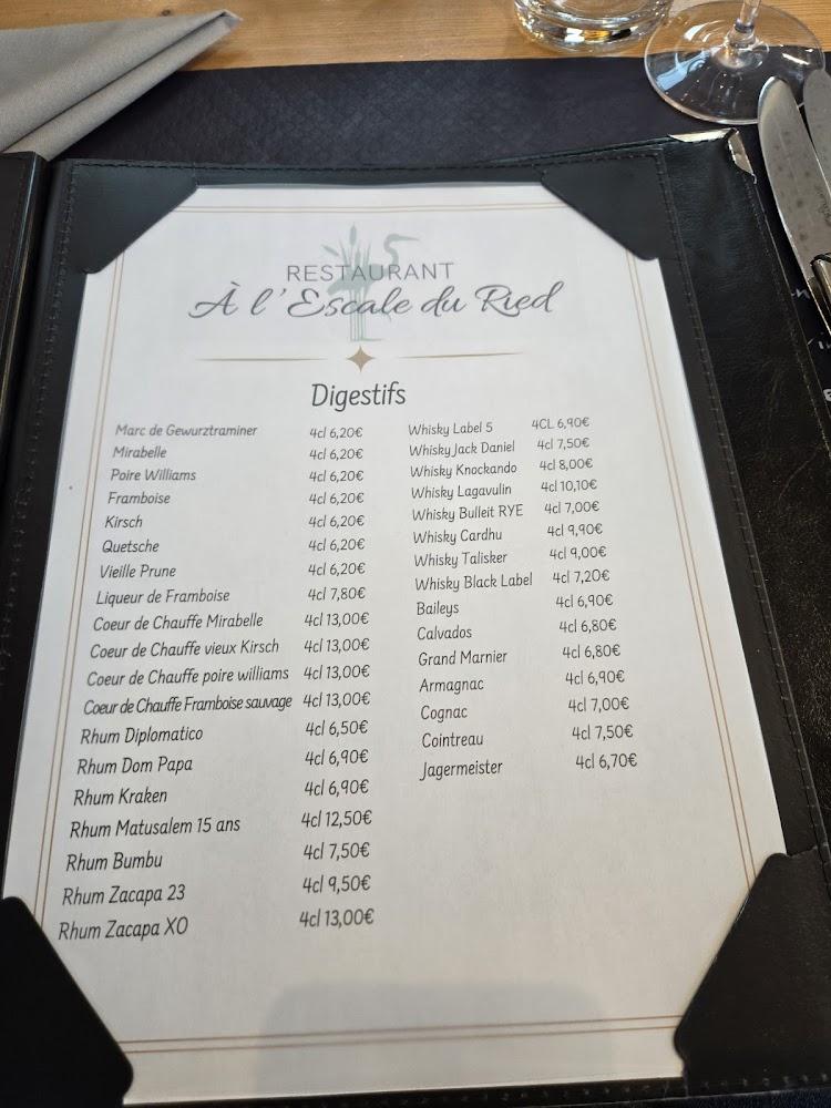 Restaurant A l'Escale du Ried - Menu Image 2
